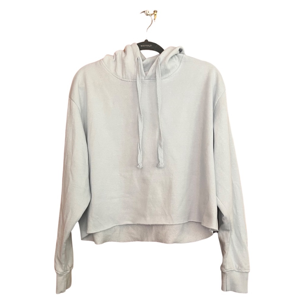 Crop top hoodie sweatshirt large